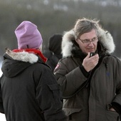 Sur le plateau du film <em>L'hypnotiseur</em>
