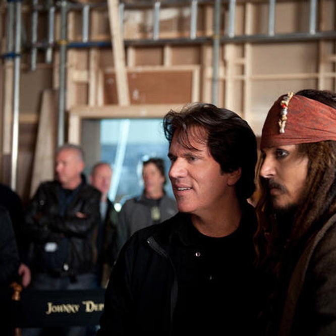 Sur le plateau du film <em>Pirates of the Caribbean: On Stranger Tides</em>