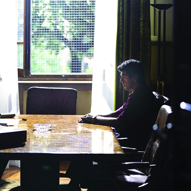 Une scène du film <em>Le traître</em>