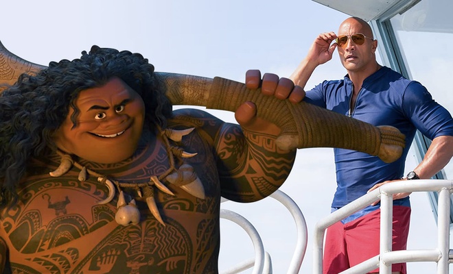 Image de l'article Vidéo : The Rock écoute Moana avec sa fille de 2 ans et c'est magique