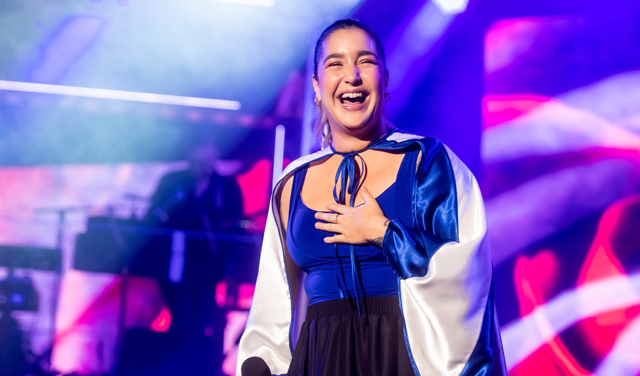 Mariana Mazza au spectacle de la Fête nationale