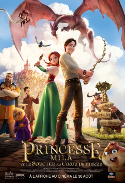 Affiche du film Princesse Mila et le sorcier au coeur de pierre