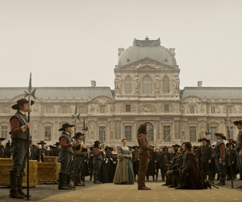Une scène du film Les Trois Mousquetaires: D'Artagnan