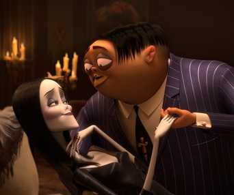 Une scène du film The Addams Family