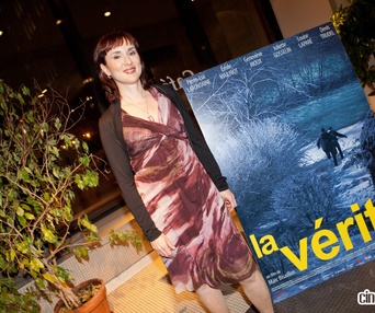 Sur le tapis rouge du film La vérité