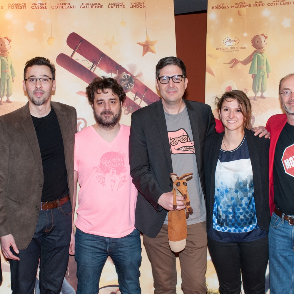 Sur le tapis rouge du film Le petit prince