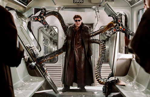 Une scène du film Spider-Man 2