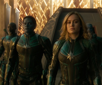 Une scène du film Captain Marvel