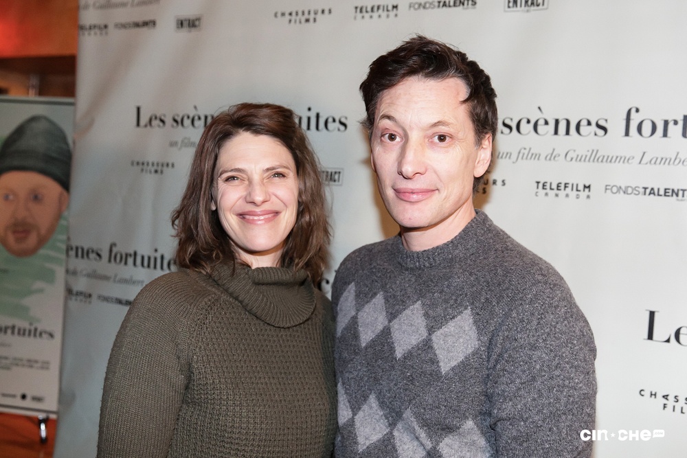 Sur le tapis rouge du film Les scènes fortuites