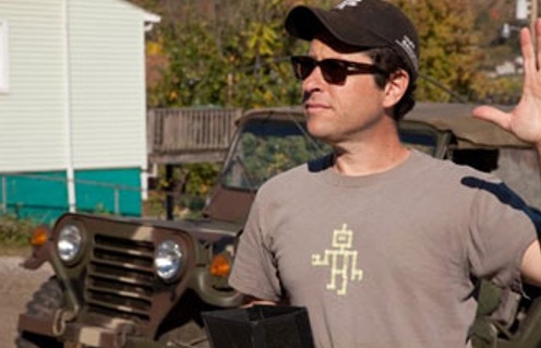 J.J. Abrams sur le plateau du film Super 8