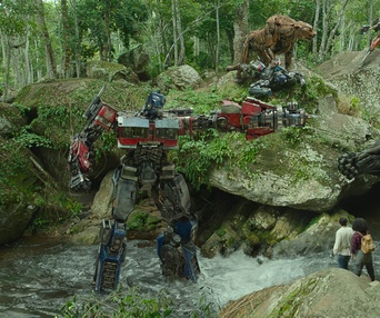 Une scène du film Transformers: Rise of the Beasts