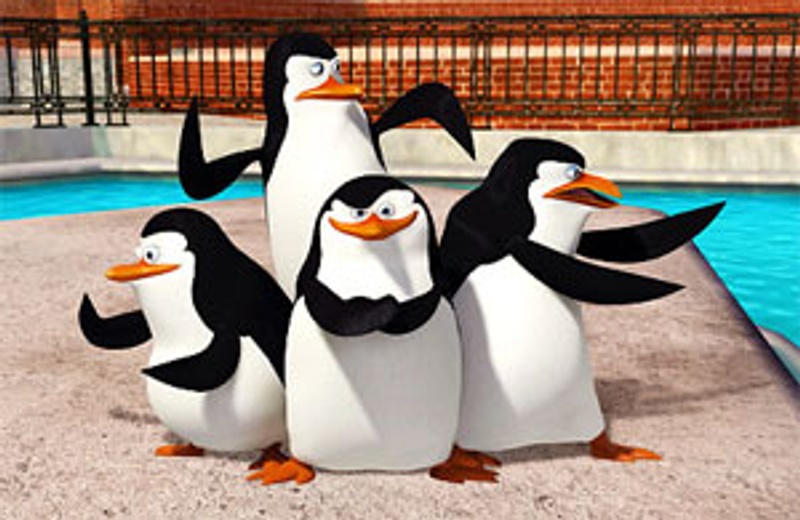 Les pingouins du film Madagascar