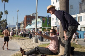 Sur le plateau du film Nightcrawler