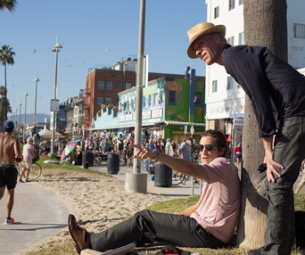 Sur le plateau du film Nightcrawler