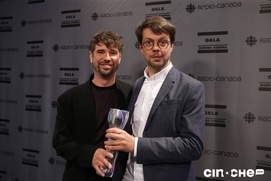 Dans la salle de presse du Gala Québec Cinéma 2019