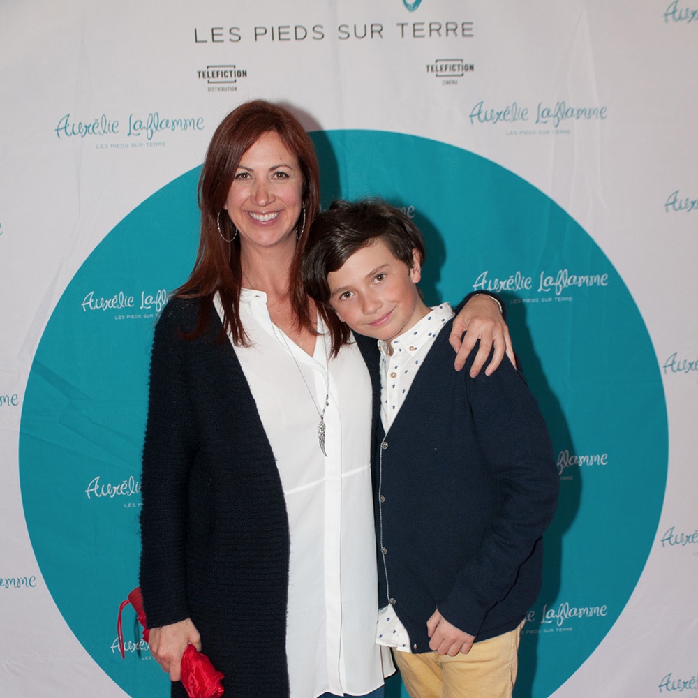 Sur le tapis rouge du film Aurélie Laflamme - Les pieds sur terre