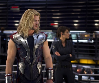 Une scène du film The Avengers