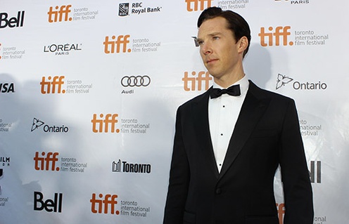Benedict Cumberbatch sur le tapis rouge du film The Fifth Estate