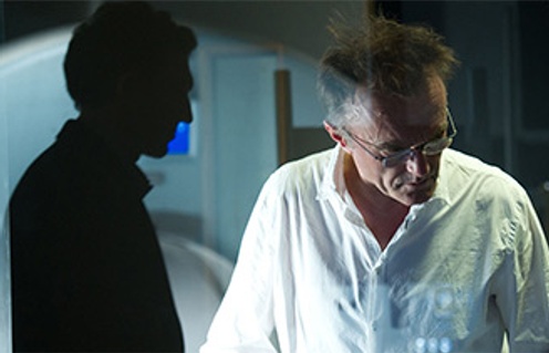 Sur le plateau du film Trance