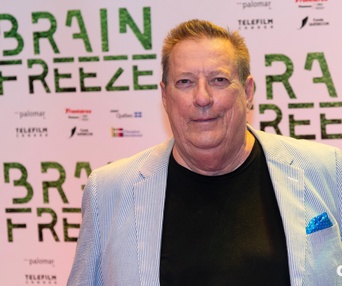 Sur le tapis rouge du film Brain Freeze