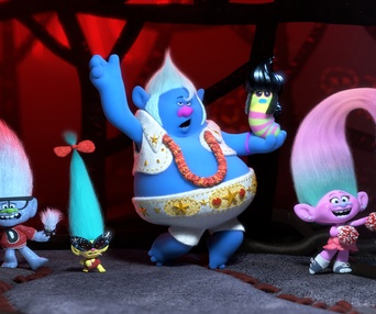 Une scène du film Trolls World Tour