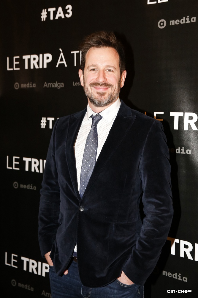 Sur le tapis rouge du film Le trip à trois