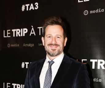 Sur le tapis rouge du film Le trip à trois