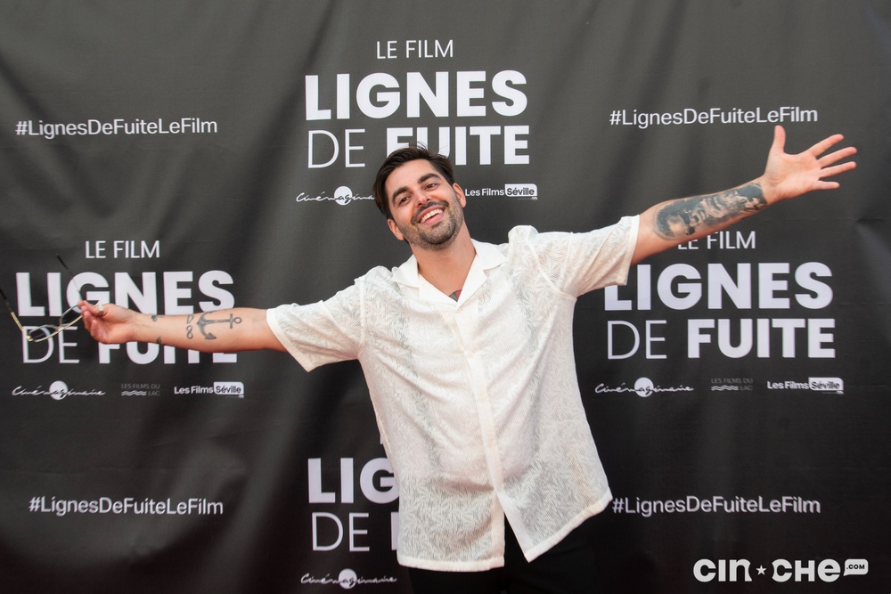 Sur le tapis rouge du film Lignes de fuite