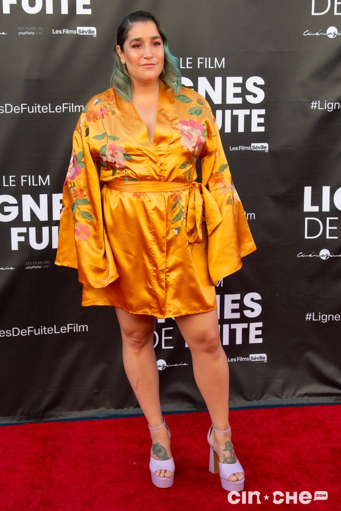 Sur le tapis rouge du film Lignes de fuite