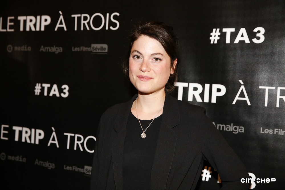 Sur le tapis rouge du film Le trip à trois
