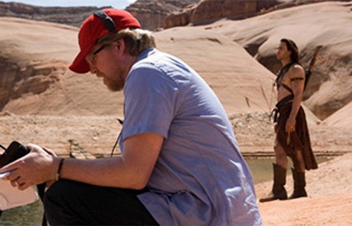 Andrew Stanton sur le plateau de John Carter