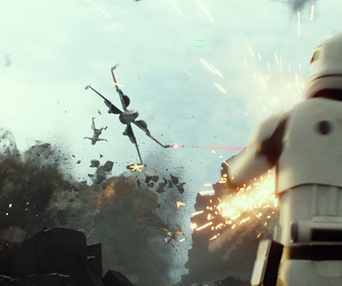 Une scène du film Star Wars: The Force Awakens