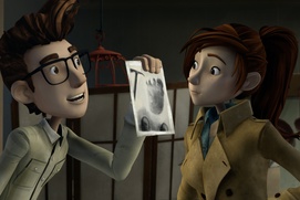 Une scène du film Nelly et Simon : Mission Yéti Une scène du film Nelly et Simon : Mission Yéti