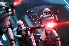Une scène du film Star Wars: Episode VII - The Force Awakens