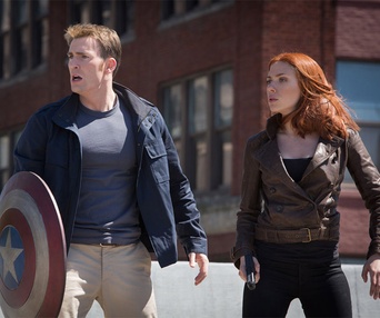 Une scène du film Captain America: The Winter Soldier