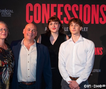 Sur le tapis rouge du film Confessions