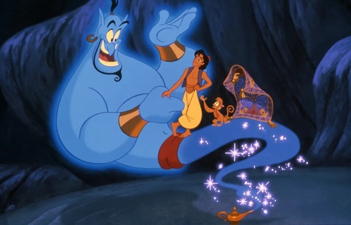 Une scène du film Aladdin
