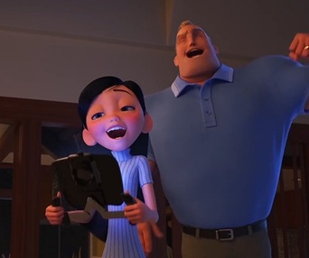 Une scène du film Incredibles 2