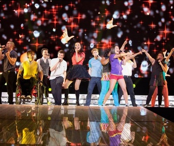 Une scène du film Glee: The 3D Concert Movie