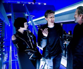 Sur le plateau du film TRON: Legacy