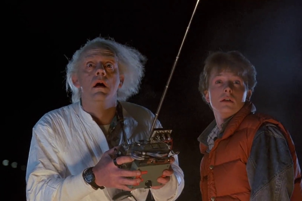 Une scène du film Back to the Future