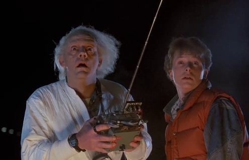 Une scène du film Back to the Future