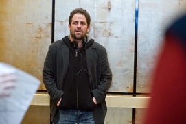 Sur le plateau du film Tower Heist