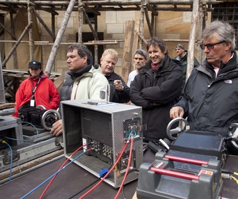 Sur le plateau du film The Three Musketeers