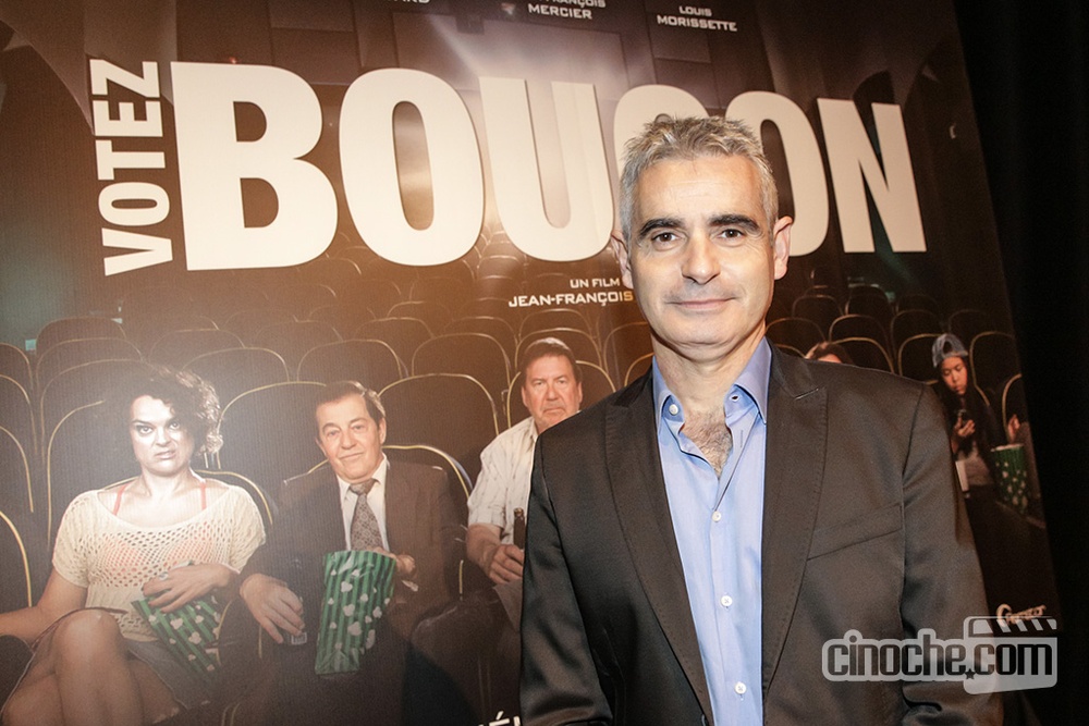 Sur le tapis rouge du film Votez Bougon