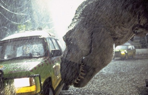 Une scène de Jurassic Park