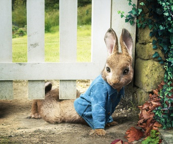 Une scène du film Peter Rabbit