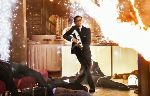 Une scène du film Kingsman: The Secret Service