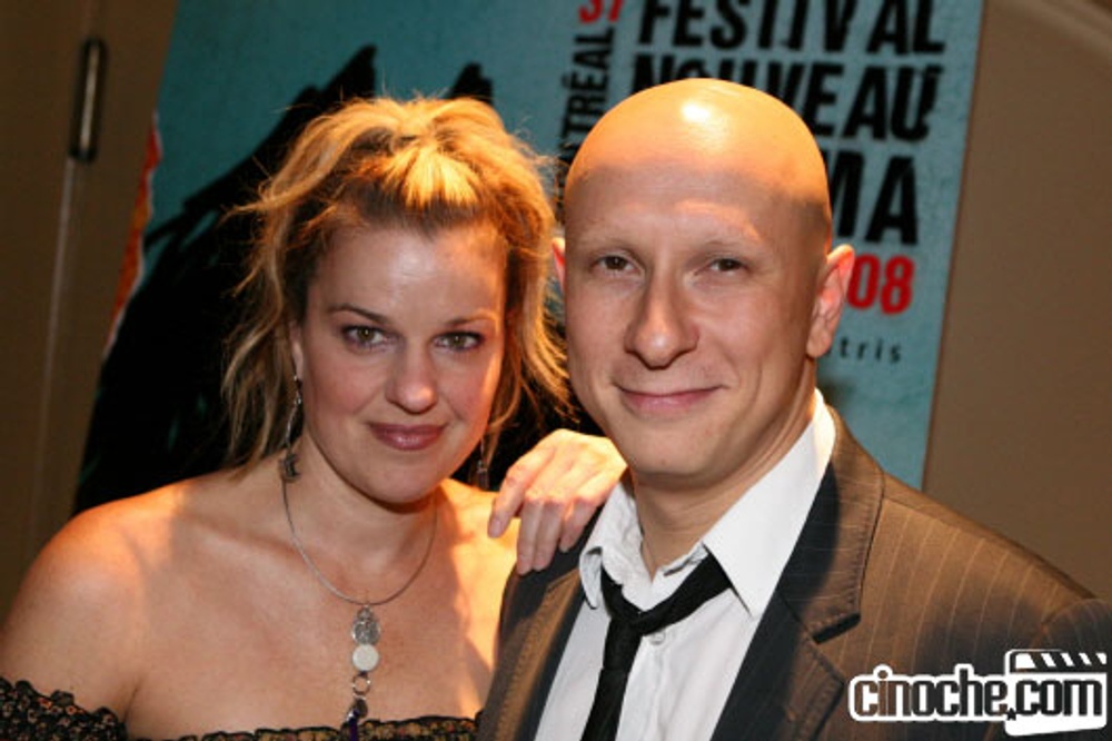 Sylvie Moreau et Paul Ahmarani sur le tapis rouge d'Un capitalisme sentimental