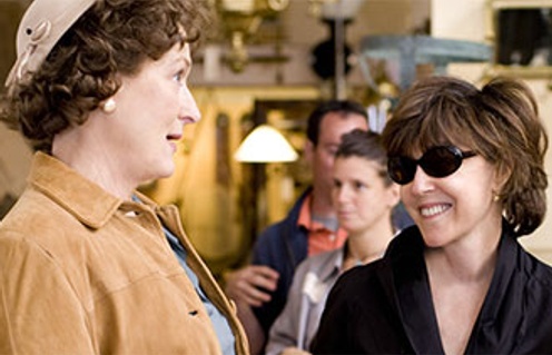 Nora Ephron et Meryl Streep sur le plateau de Julie and Julia
